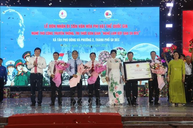 Dong Thap: Sa Dec rice flour craft recognized as national intangible cultural heritage