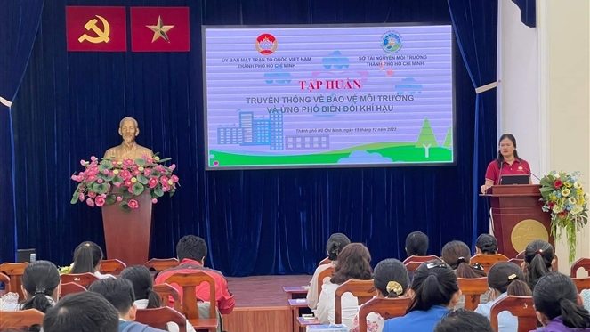 TP. Hồ Chí Minh tập huấn về truyền thông bảo vệ môi trường và ứng phó với biến đổi khí hậu