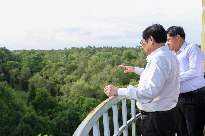 Thủ tướng Phạm Minh Chính khảo sát khu bảo tồn thiên nhiên độc đáo tại đồng bằng sông Cửu Long