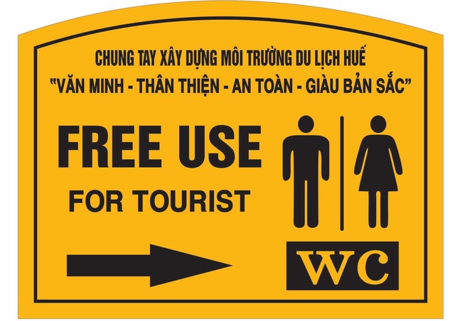 TP.Huế đặt mục tiêu phát triển 300 - 500 điểm vệ sinh miễn phí phục vụ khách du lịch nhân dịp Festival Nghề truyền thống Huế 2023