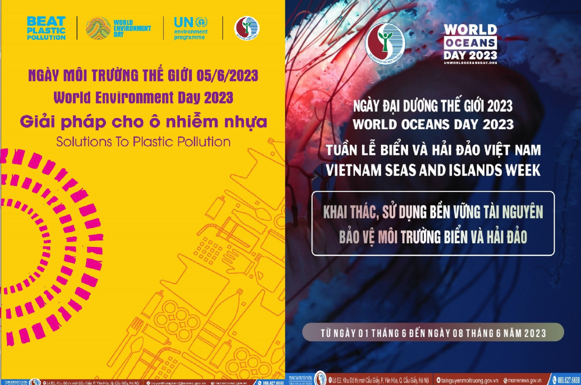 Bộ Tài nguyên và Môi trường kêu gọi tổ chức các hoạt động hưởng ứng Ngày Môi trường thế giới và Ngày Đại dương thế giới năm 2023