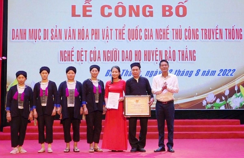 Dao Ho ethnic weaving recognised as national intangible cultural heritage