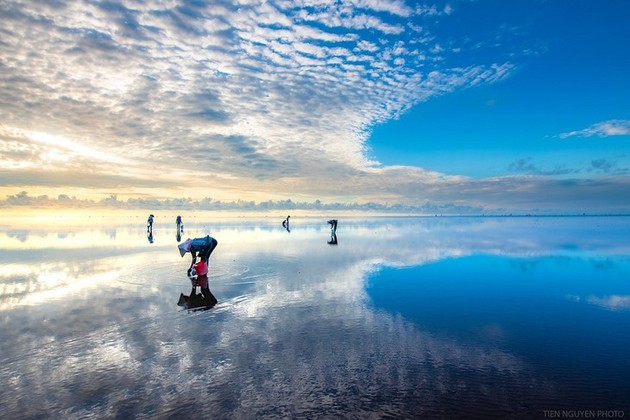 Beautiful Quang Lang beach in Thai Binh province