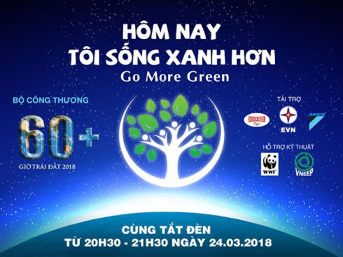 Chiến dịch Giờ trái đất năm 2018 – “Hôm nay tôi sống xanh hơn”