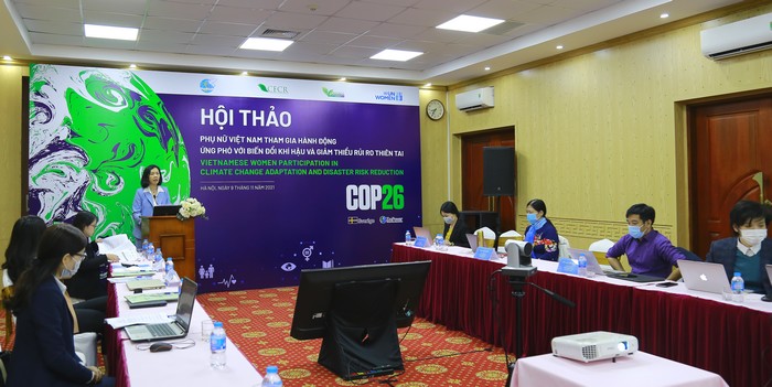 Vai trò của phụ nữ Việt Nam trong ứng phó với biến đổi khí hậu và giảm thiểu rủi ro thiên tai