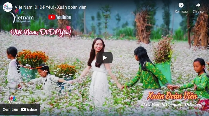 Tận hưởng sắc xuân và không khí đoàn viên ấm áp qua video clip “Việt Nam: Đi Để Yêu! - Xuân đoàn viên”