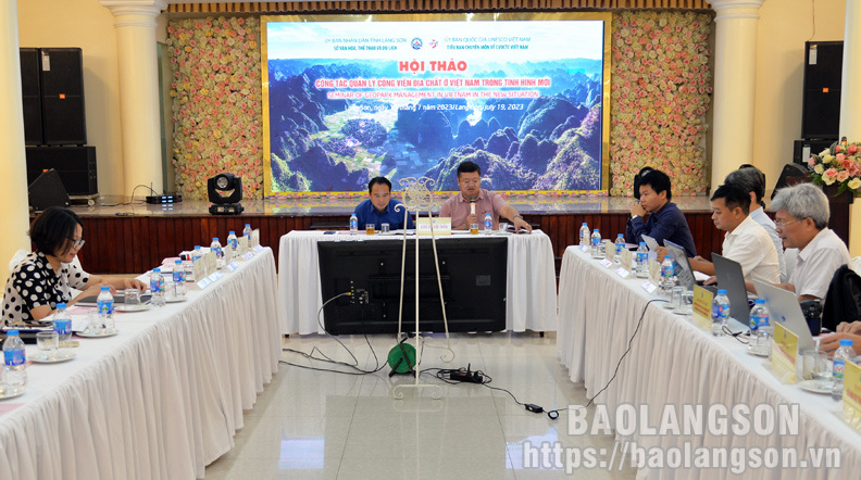 Hội thảo công tác quản lý công viên địa chất ở Việt Nam trong tình hình mới