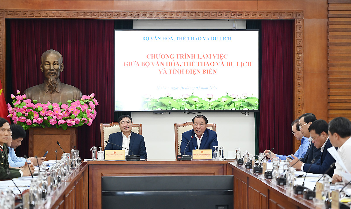 Bộ VHTTDL sẽ cùng tỉnh Điện Biên tổ chức tốt Năm Du lịch quốc gia 2024 và các hoạt động kỷ niệm 70 năm Chiến thắng Điện Biên Phủ