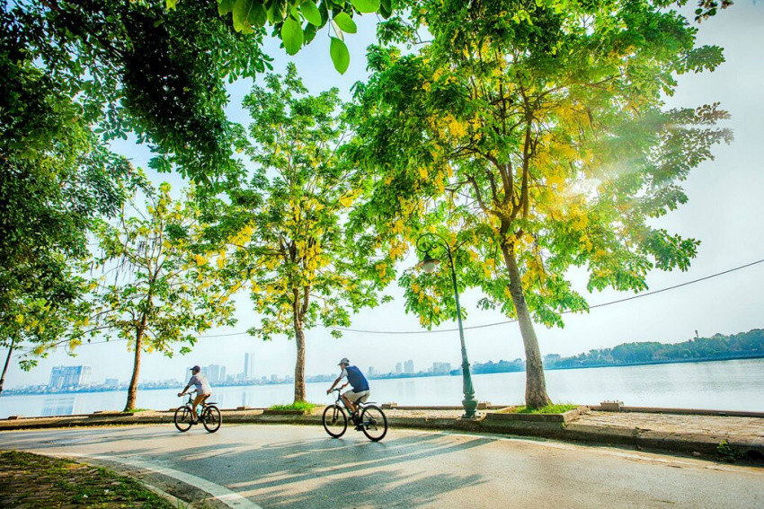 Hà Nội trong top thành phố thân thiện với du khách đạp xe
